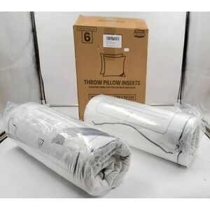 Utopia Bedding Throw Insert Pillow 2 Pack White 20x20 Inches Bed And Couch Pillo